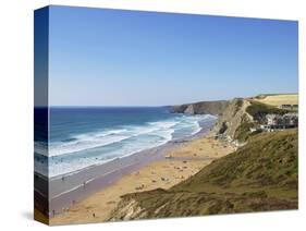 Watergate Bay, Newquay, Cornwall, England, United Kingdom, Europe-Jeremy Lightfoot-Stretched Canvas