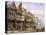 Watergate Street, Chester, Looking West-Louise J. Rayner-Stretched Canvas