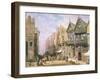 Watergate Street, Looking Towards Eastgate, Chester, c.1870-Louise J. Rayner-Framed Giclee Print