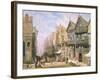 Watergate Street, Looking Towards Eastgate, Chester, c.1870-Louise J. Rayner-Framed Premium Giclee Print