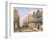 Watergate Street, Looking Towards Eastgate, Chester, c.1870-Louise J. Rayner-Framed Giclee Print