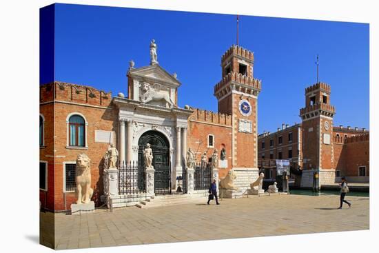 Watergate to the Arsenal of Venice, Venice, UNESCO World Heritage Site, Veneto, Italy, Europe-Hans-Peter Merten-Stretched Canvas