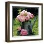 Watering Can And Peonies-James Guilliam-Framed Art Print