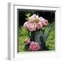 Watering Can And Peonies-James Guilliam-Framed Art Print