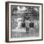 Watering Cans Used for Street Sprinkling, Burma, 1908-null-Framed Photographic Print