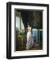 Watering Flowers-Auguste Toulmouche-Framed Giclee Print