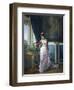 Watering Flowers-Auguste Toulmouche-Framed Giclee Print