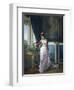 Watering Flowers-Auguste Toulmouche-Framed Giclee Print