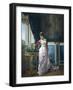 Watering Flowers-Auguste Toulmouche-Framed Giclee Print