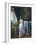 Watering Flowers-Auguste Toulmouche-Framed Giclee Print