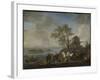 Watering Horses at a River-Philips Wouwerman-Framed Art Print