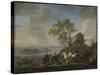 Watering Horses at a River-Philips Wouwerman-Stretched Canvas