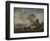 Watering Horses at a River-Philips Wouwerman-Framed Art Print