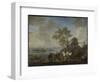 Watering Horses at a River-Philips Wouwerman-Framed Art Print