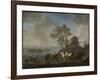 Watering Horses at a River-Philips Wouwerman-Framed Art Print