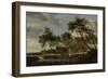 Watering Place-Salomon van Ruysdael-Framed Art Print