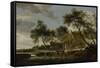 Watering Place-Salomon van Ruysdael-Framed Stretched Canvas