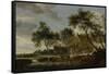 Watering Place-Salomon van Ruysdael-Framed Stretched Canvas