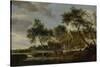 Watering Place-Salomon van Ruysdael-Stretched Canvas