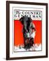 "Watering the Elephant," Country Gentleman Cover, July 14, 1923-F. Lowenheim-Framed Giclee Print