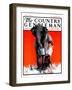 "Watering the Elephant," Country Gentleman Cover, July 14, 1923-F. Lowenheim-Framed Giclee Print