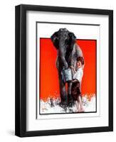 "Watering the Elephant,"July 14, 1923-F. Lowenheim-Framed Giclee Print