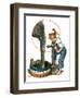 "Watering the Elephant,"July 16, 1927-Alan Foster-Framed Giclee Print