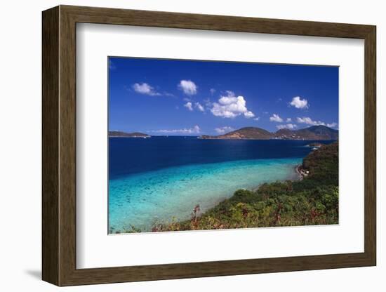 Waterlemon Bay Panorama St John Virgin Islands-George Oze-Framed Photographic Print