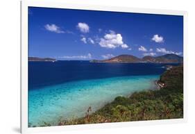 Waterlemon Bay Panorama St John Virgin Islands-George Oze-Framed Photographic Print