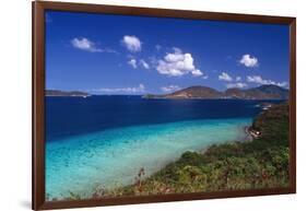 Waterlemon Bay Panorama St John Virgin Islands-George Oze-Framed Photographic Print