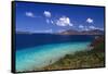 Waterlemon Bay Panorama St John Virgin Islands-George Oze-Framed Stretched Canvas