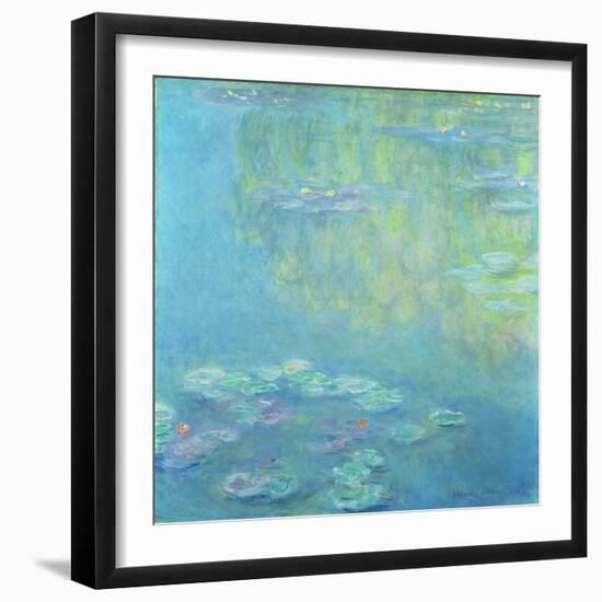 Waterlilies, 1906 (Oil on Canvas)-Claude Monet-Framed Giclee Print