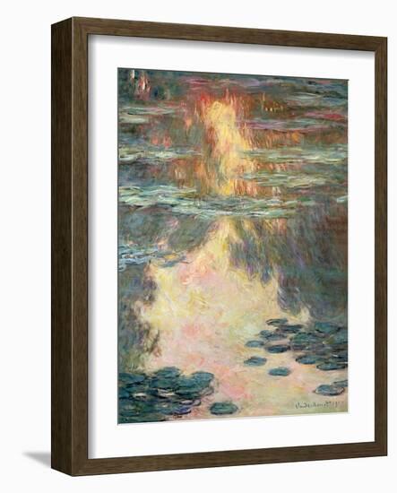 Waterlilies, 1907-Claude Monet-Framed Giclee Print