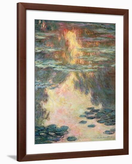 Waterlilies, 1907-Claude Monet-Framed Giclee Print