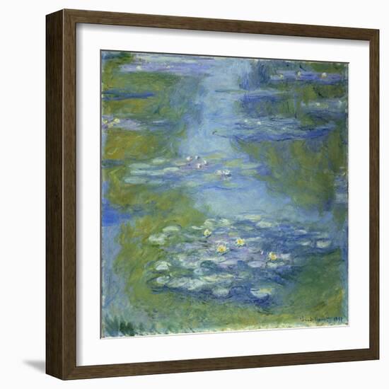 Waterlilies, 1907-Claude Monet-Framed Giclee Print