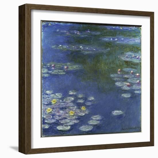 Waterlilies, 1908-Claude Monet-Framed Giclee Print