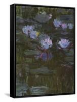 Waterlilies, 1914-17 (Detail)-Claude Monet-Framed Stretched Canvas