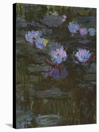 Waterlilies, 1914-17 (Detail)-Claude Monet-Stretched Canvas