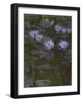 Waterlilies, 1914-17 (Detail)-Claude Monet-Framed Giclee Print