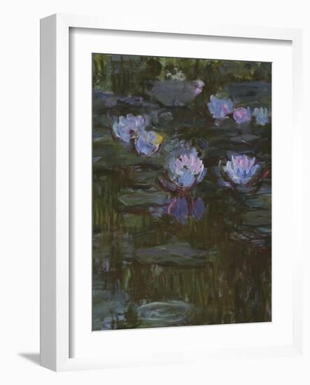 Waterlilies, 1914-17 (Detail)-Claude Monet-Framed Giclee Print