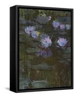 Waterlilies, 1914-17 (Detail)-Claude Monet-Framed Stretched Canvas