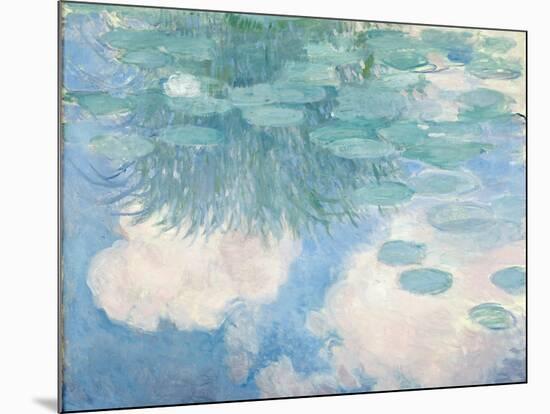 Waterlilies, 1914-17-Claude Monet-Mounted Giclee Print