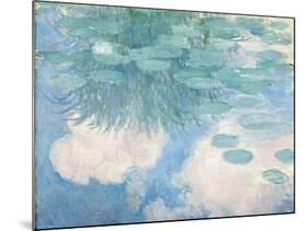 Waterlilies, 1914-17-Claude Monet-Mounted Giclee Print