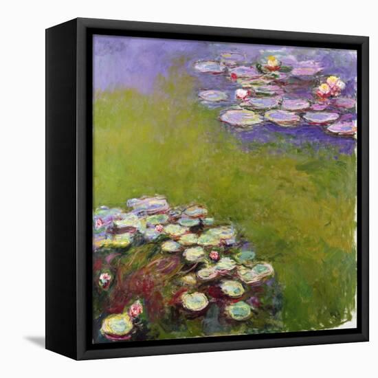 Waterlilies, 1914-17-Claude Monet-Framed Stretched Canvas