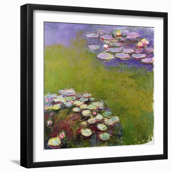 Waterlilies, 1914-17-Claude Monet-Framed Giclee Print