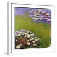 Waterlilies, 1914-17-Claude Monet-Framed Giclee Print