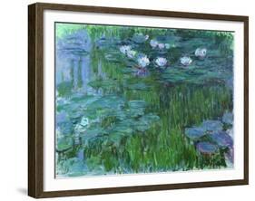 Waterlilies, 1914-17-Claude Monet-Framed Giclee Print