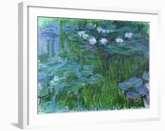 Waterlilies, 1914-17-Claude Monet-Framed Giclee Print