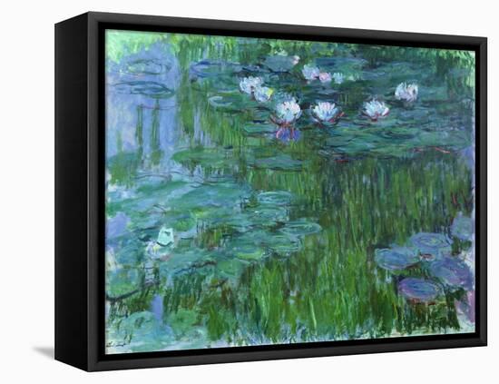 Waterlilies, 1914-17-Claude Monet-Framed Stretched Canvas