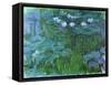 Waterlilies, 1914-17-Claude Monet-Framed Stretched Canvas